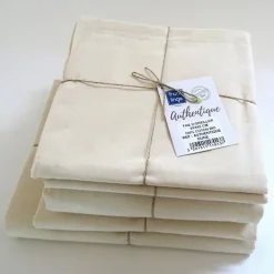 Tradilinge Drap plat en 100% coton biologique (240x300 cm - Sable)* Drap Plat