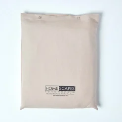 Drap plat en lin lavé beige, 230x255 cm -><noscript><img width=