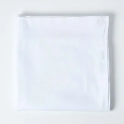 Homescapes Drap plat en lin lavé blanc, 240x275 cm -* Drap Plat