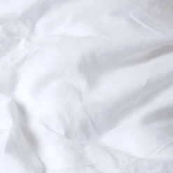 Homescapes Drap plat en lin lavé blanc, 240x275 cm -* Drap Plat
