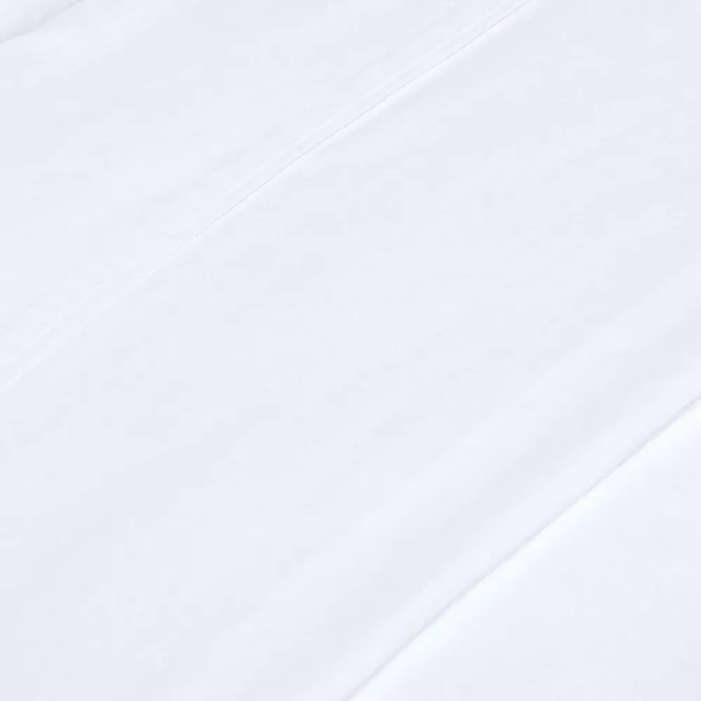Homescapes Drap plat en lin lavé blanc, 275x275 cm -* Drap Plat