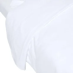 Homescapes Drap plat en lin lavé blanc, 275x275 cm -* Drap Plat