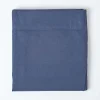 Homescapes Drap plat en lin lavé bleu marine, 275x275 cm -* Drap Plat