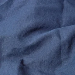 Drap plat en lin lavé bleu marine, 230x255 cm -><noscript><img width=