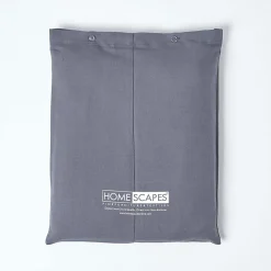 Homescapes Drap plat en lin lavé gris, 240x275 cm -* Drap Plat