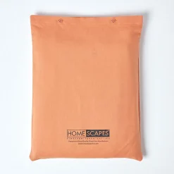Drap plat en lin lavé orange, 240x300 cm -><noscript><img width=