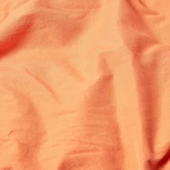 Drap plat en lin lavé orange, 180x290 cm -><noscript><img width=