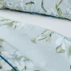 Tradilinge Drap plat en percale de coton au style anglais (240x310 cm - Céladon)* Drap Plat