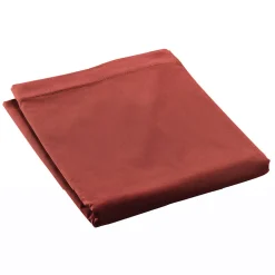 Drap plat en percale de coton Terracotta>Eden Sale
