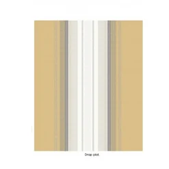 Tradilinge Drap plat en percale de coton au style ethnique chic (180x290 cm - Jaune)* Drap Plat