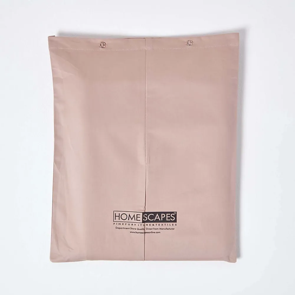 Homescapes Drap plat en satin de coton égyptien 1000 fils taupe, 230x255 cm -* Drap Plat