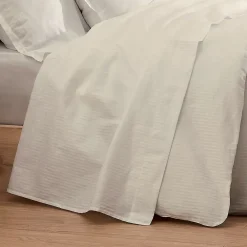 Tradilinge Drap plat esprit grand hôtel (240x310 cm - Sable)* Drap Plat