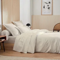Tradilinge Drap plat esprit grand hôtel (240x310 cm - Sable)* Drap Plat