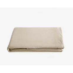 Vent Du Sud Drap plat Palace pur coton teint lavé, 63 fils/cm² - Palace Lin - 240 x 290 cm pour lit 2 places* Drap Plat