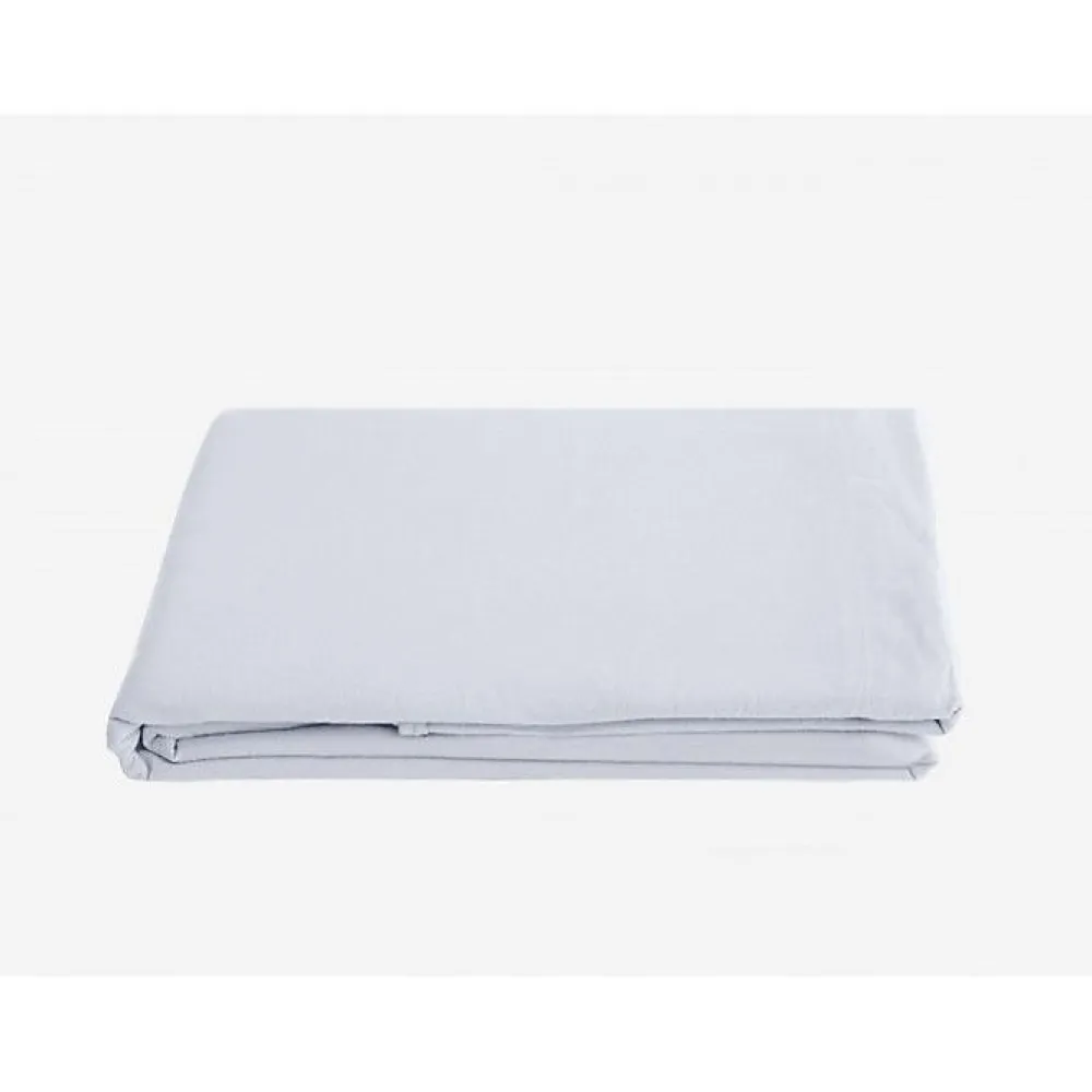 Drap plat Palace pur coton teint lavé, 63 fils/cm² - Palace Neige - 240 x 290 cm pour lit 2 places>Vent Du Sud New