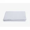 Vent Du Sud Drap plat Palace pur coton teint lavé, 63 fils/cm² - Palace Neige - 270 x 290 cm pour lit King Size* Drap Plat