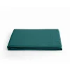Vent Du Sud Drap plat percale 100% coton Bleu canard 270 x 300 cm* Drap Plat