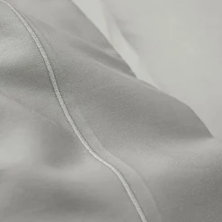 Coton Pur Drap plat percale de coton peigné "Julian" toutes dimensions - Julian Perle - 240 x 300 cm pour lit 2 places* Drap Plat
