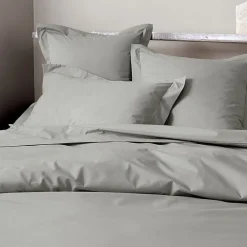 Coton Pur Drap plat percale de coton peigné "Julian" toutes dimensions - Julian Perle - 240 x 300 cm pour lit 2 places* Drap Plat