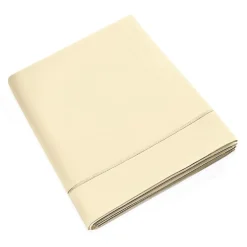 Coton Pur Drap plat percale de coton peigné "Julian" toutes dimensions - Julian Ivoire - 180 x 290 cm pour lit 1 place* Drap Plat