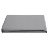 Vent Du Sud Drap plat percale pur coton peigné longues fibres 80 fils/cm² - Acier - 270 x 300 cm pour lit King size* Drap Plat