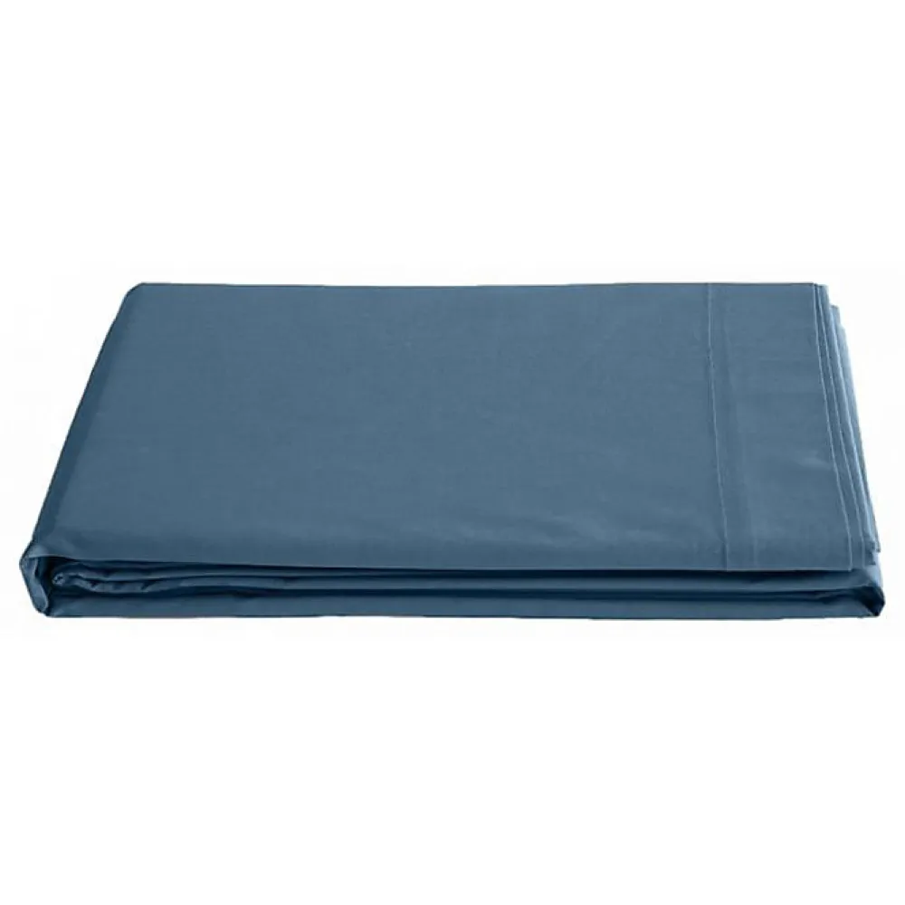 Drap plat percale pur coton peigné longues fibres 80 fils/cm² - Marine - 180 x 290 cm pour lit 1 place>Vent Du Sud Hot