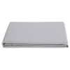 Drap plat percale pur coton peigné longues fibres 80 fils/cm² - Perle - 270 x 300 cm pour lit King size>Vent Du Sud