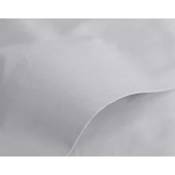 Drap plat percale pur coton peigné longues fibres 80 fils/cm² - Perle - 270 x 300 cm pour lit King size>Vent Du Sud