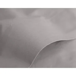 Vent Du Sud Drap plat percale pur coton peigné longues fibres 80 fils/cm² - Cendre - 240 x 300 cm pour lit 2 places* Drap Plat