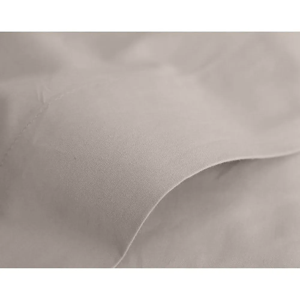 Vent Du Sud Drap plat percale pur coton peigné longues fibres 80 fils/cm² - Lin - 180 x 290 cm pour lit 1 place* Drap Plat