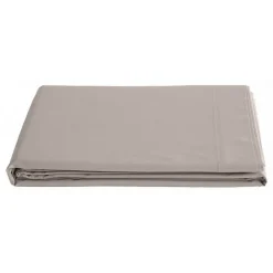 Vent Du Sud Drap plat percale pur coton peigné longues fibres 80 fils/cm² - Lin - 180 x 290 cm pour lit 1 place* Drap Plat