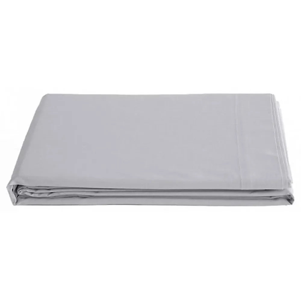 Drap plat percale pur coton peigné longues fibres 80 fils/cm² - Perle - 180 x 290 cm pour lit 1 place>Vent Du Sud Best
