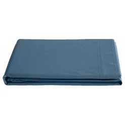 Drap plat percale pur coton peigné longues fibres 80 fils/cm² - Marine - 240 x 300 cm pour lit 2 places>Vent Du Sud