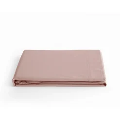 Drap plat percale Rose 270 x 300 cm 100% coton>Vent Du Sud New