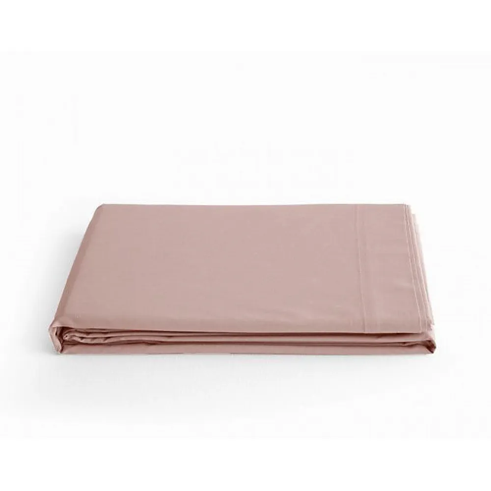 Drap plat percale Rose 270 x 300 cm 100% coton>Vent Du Sud New
