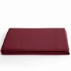 Coton Pur Drap plat Prémium 240 x 300 cm Grenat coton* Drap Plat