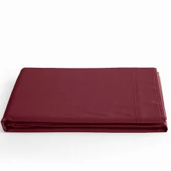 Coton Pur Drap plat Prémium 240 x 300 cm Grenat coton* Drap Plat