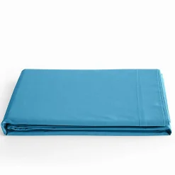 Coton Pur Drap plat Prémium 180x290 Turquoise* Drap Plat