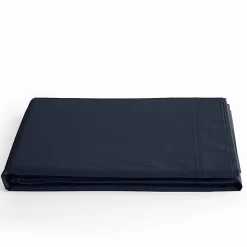 Coton Pur Drap plat Prémium Bleu nuit 180 x 290 cm* Drap Plat