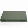 Drap plat Prémium 240 x 300 cm Vert fonce>Coton Pur Discount