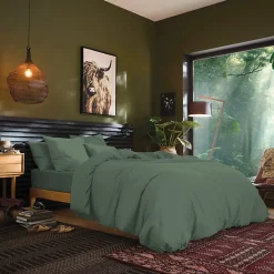 Drap plat Prémium 240 x 300 cm Vert fonce><noscript><img width=
