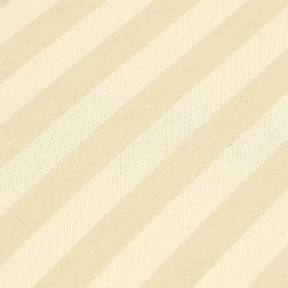 Homescapes Drap plat satin rayé en coton égyptien 330 fils jaune pâle, 180x290 cm -* Drap Plat