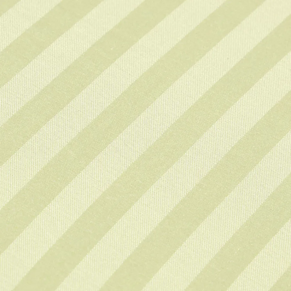 Drap plat satin rayé en coton égyptien 330 fils vert sauge, 178x255 cm ->Homescapes Hot