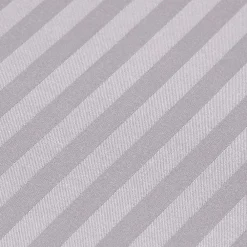 Homescapes Drap plat satin rayé en coton égyptien 330 fils gris, 240x275 cm -* Drap Plat
