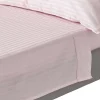 Homescapes Drap plat satin rayé en coton égyptien 330 fils violet, 240x300 cm -* Drap Plat