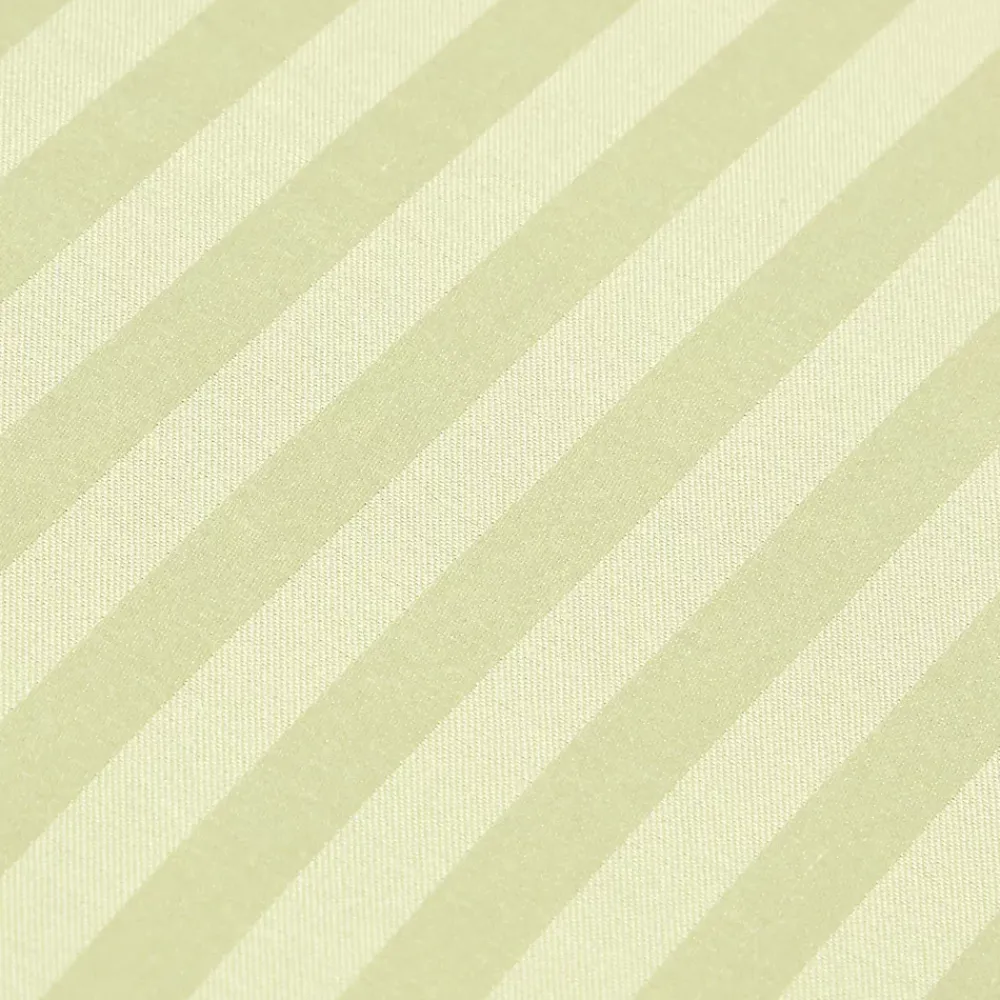 Homescapes Drap plat satin rayé en coton égyptien 330 fils vert sauge, 230x255 cm -* Drap Plat