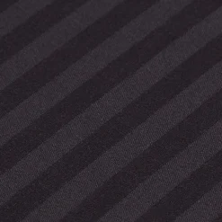 Drap plat satin rayé en coton égyptien 330 fils noir, 240x275 cm -><noscript><img width=
