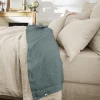 Drap plat "Soline" toutes dimensions Lin lavé - Soline Ardoise - 270 x 300 cm pour lit King size>L'Effet Papillon Online