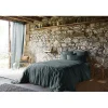 L'Effet Papillon Drap plat "Soline" toutes dimensions Lin lavé - Soline Ardoise - 240 x 300 cm pour lit 2 places* Drap Plat