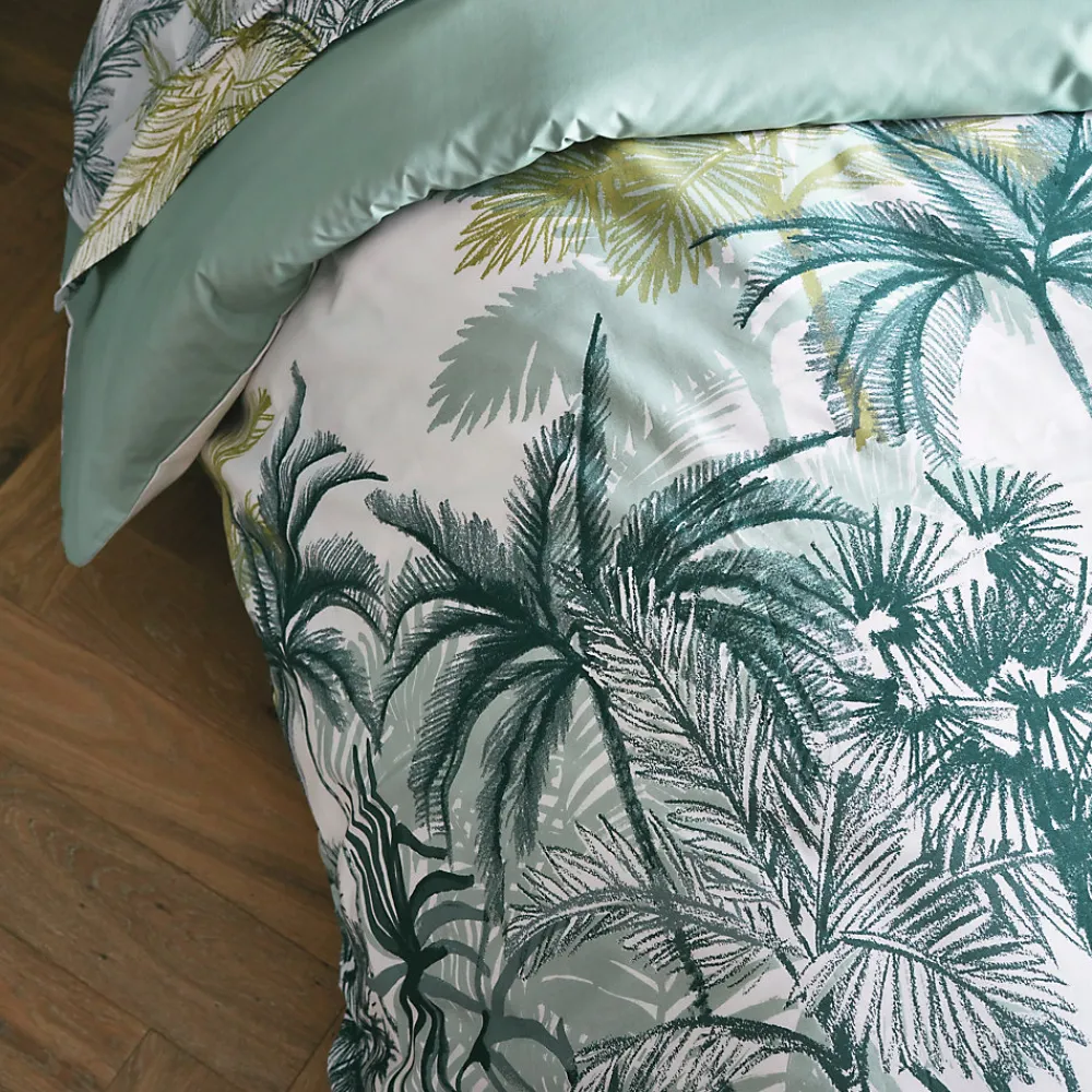 Tradilinge Drap plat style colonial (180x290 cm - Vert)* Drap Plat